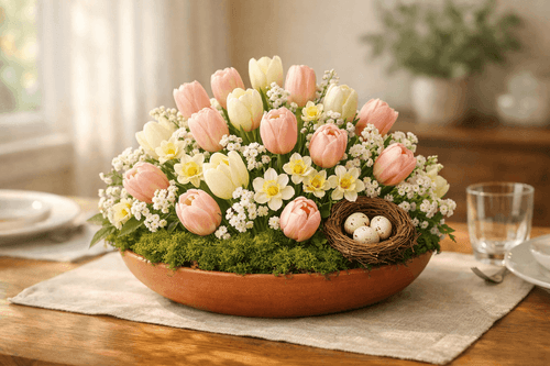 Bloom on a Budget: Make a $7 Spring Centerpiece