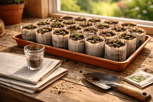 Make Free Seed Pots From Newspaper in 15 Minutes