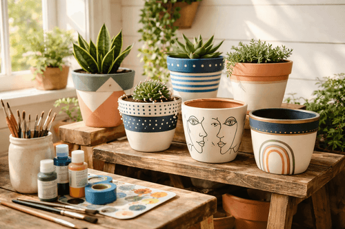 Artisan Terra Cotta: Paint Your Way to Designer Planters
